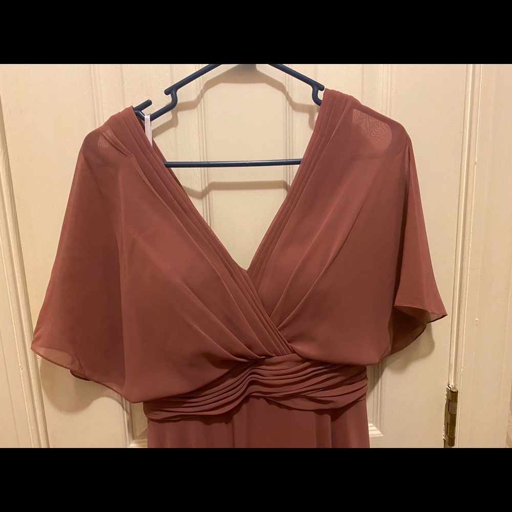 Blush bridesmaid dress